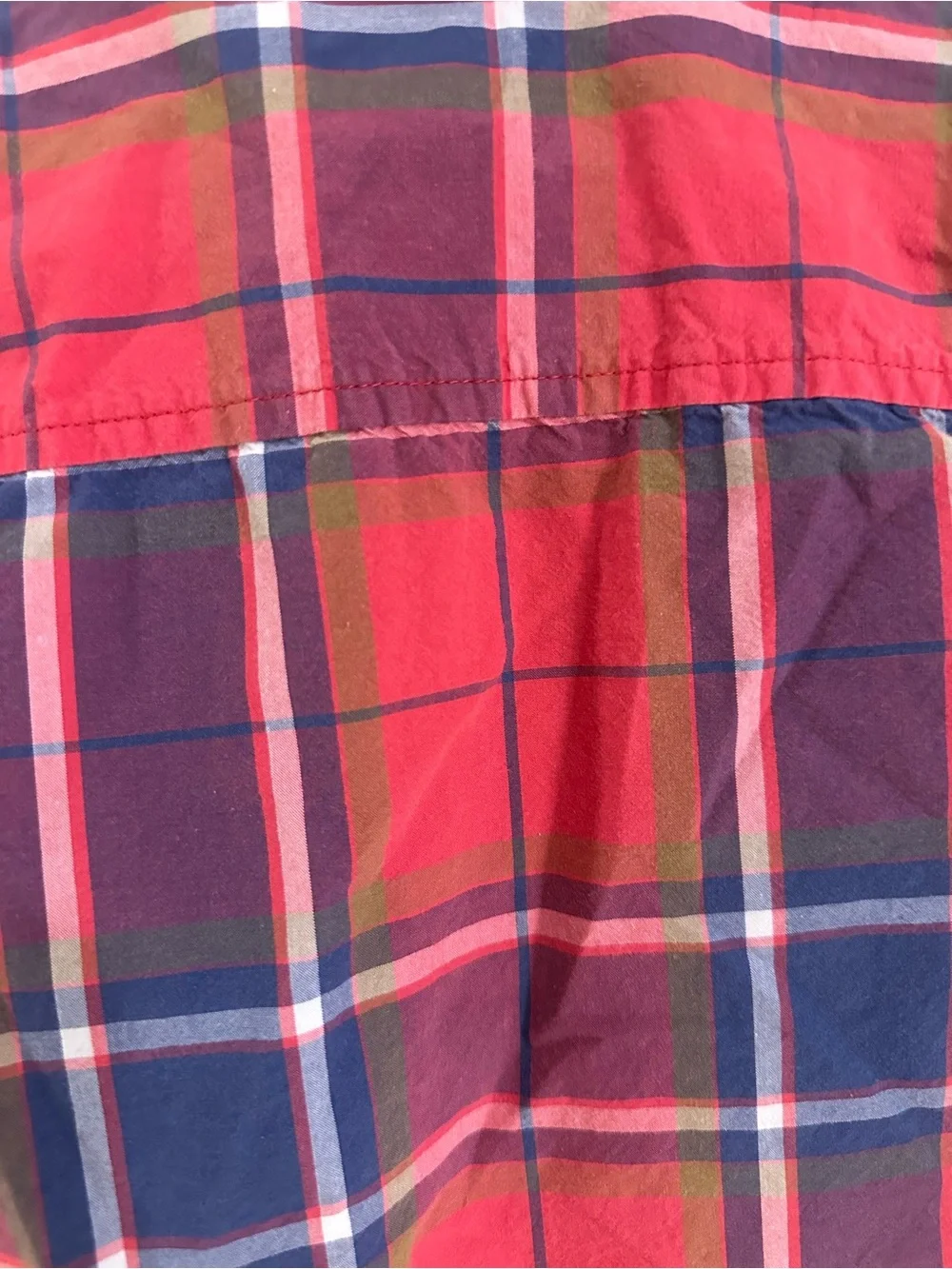 OshKosh B'gosh Kids Red and Blue Plaid Button-Down Shirt